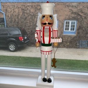 Nutcracker with candycane and gingerbread man